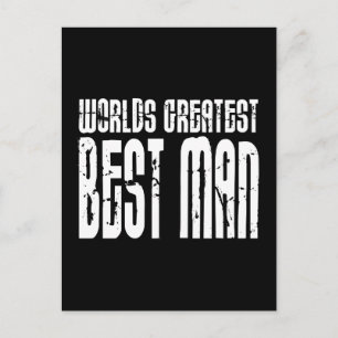 Carte Postale Cool rétro Best Men : Le meilleur homme du monde