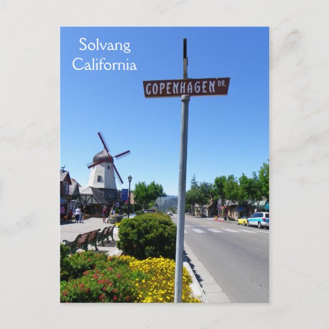 Carte postale cool Solvang ! (Devant)