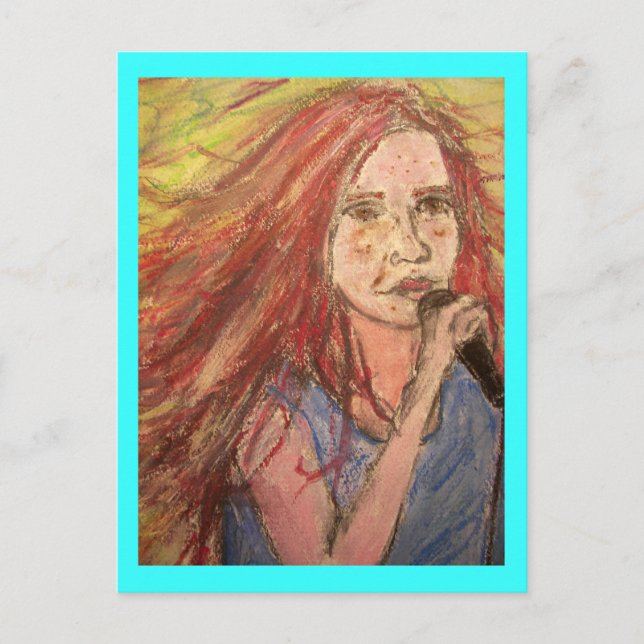 Carte Postale Coolest Rocker Song Girl (Devant)