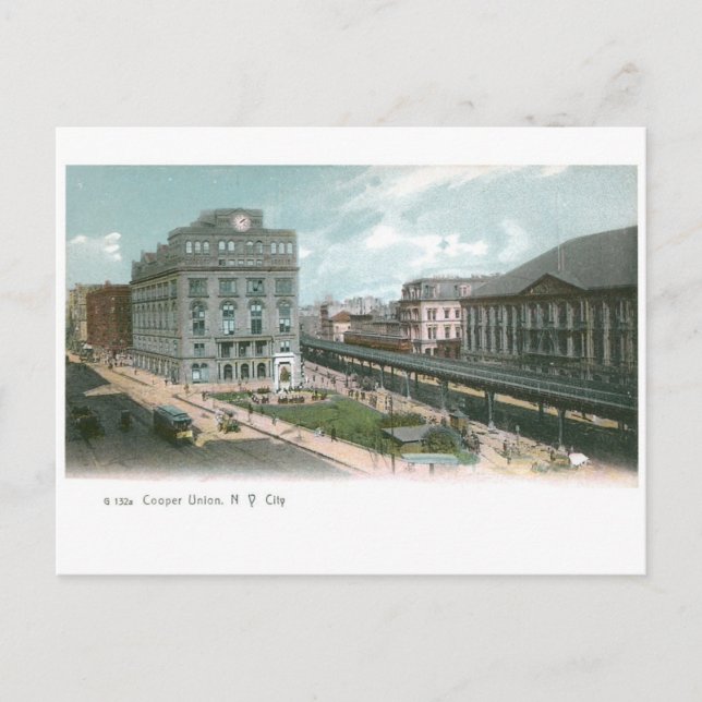 Carte Postale Cooper Union. NY City. (Devant)