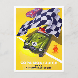 Carte Postale Copa Montjuich Barcelona vintage 1964