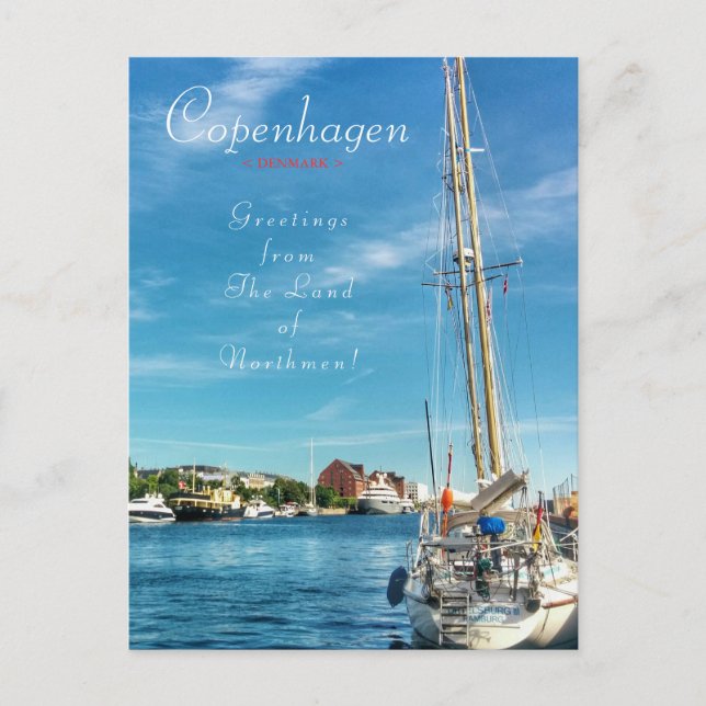 Carte Postale Copenhague (Devant)
