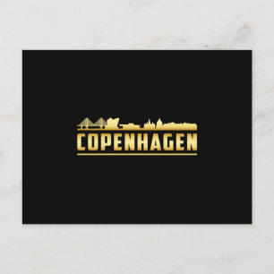 Carte Postale Copenhague Danemark City Skyline Cityscape Cadeau