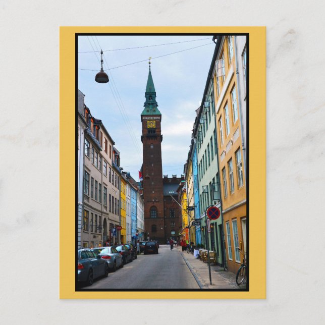Carte Postale Copenhague, Danemark, Hôtel de Ville (Devant)
