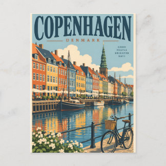 Carte Postale Copenhague Danemark vintage