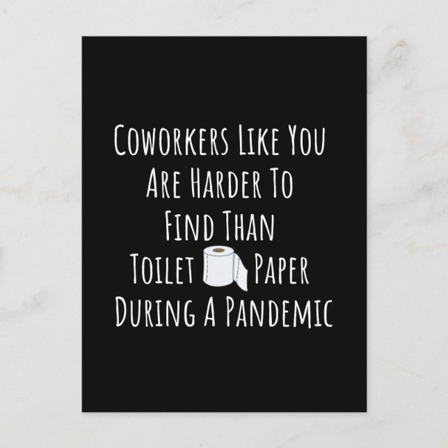 Carte Postale Copie de collègues comme vous êtes plus difficile  (Devant)