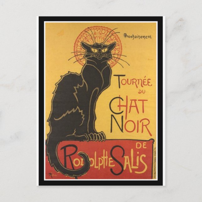 CARTE POSTALE COPIE DE LE CHAT NOIR (Devant)