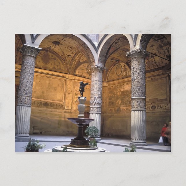 Carte Postale Copie de Putto avec dauphin par Andrea del (Devant)