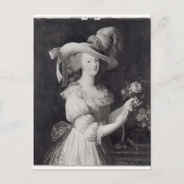 Carte Postale Copie d'un portrait de Marie-Antoinette (Devant)