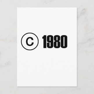 Carte Postale Copyright 1980