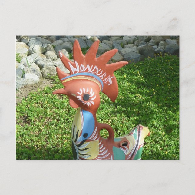 Carte Postale coq honduras (Devant)