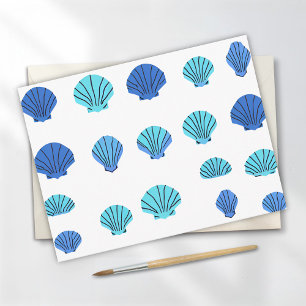 Carte Postale Coquillage bleu