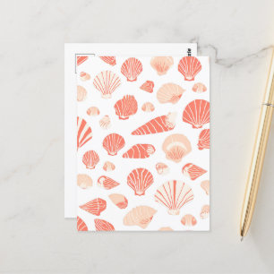 Carte Postale Coquillages orange   Plage Océan
