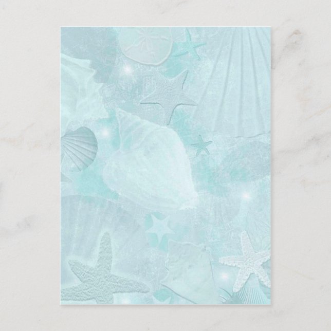 Carte Postale Coquillages subtils Art graphique (Devant)