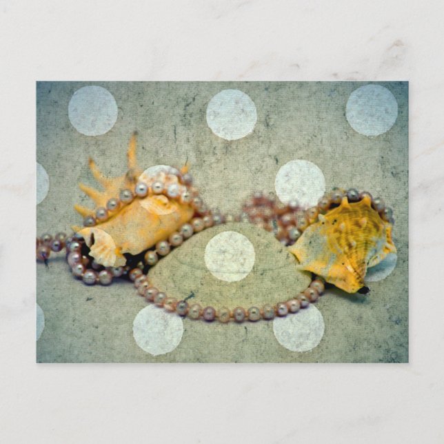 Carte Postale Coquilles et perles (Devant)