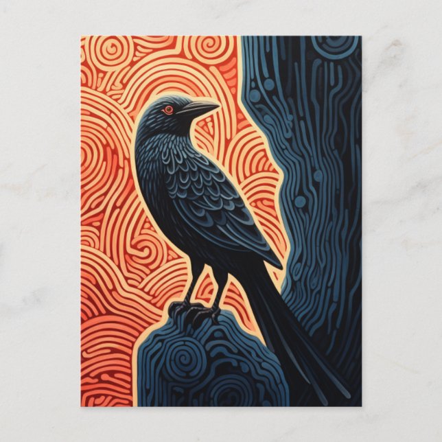 Carte Postale Corbeau (Devant)
