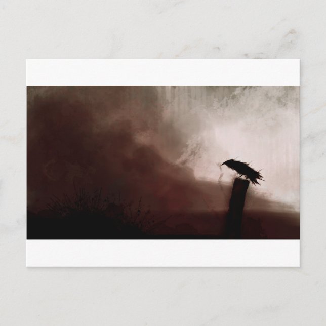 Carte Postale corbeau (Devant)