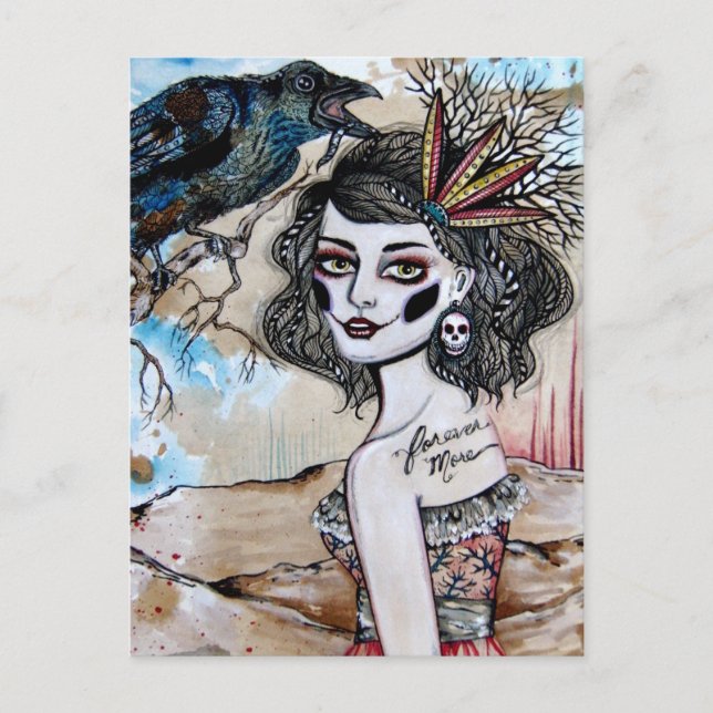 Carte Postale Corbeau (Devant)