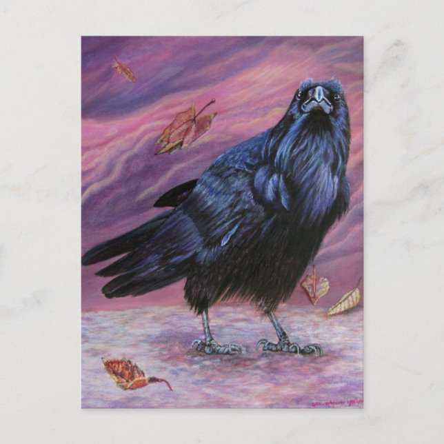 Carte postale corbeau (Devant)