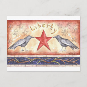 Carte Postale Corbeaux de la Liberté