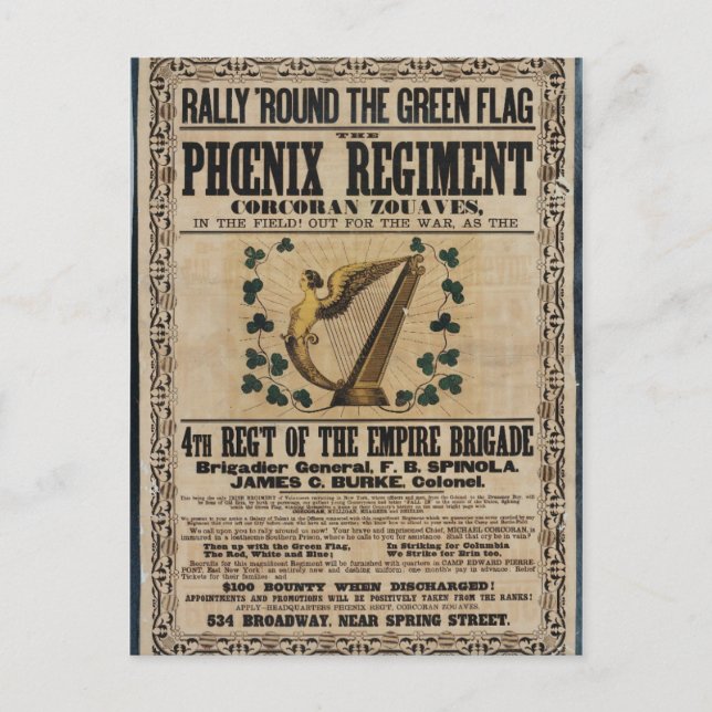 Carte Postale Corcoran Zouaves (Devant)