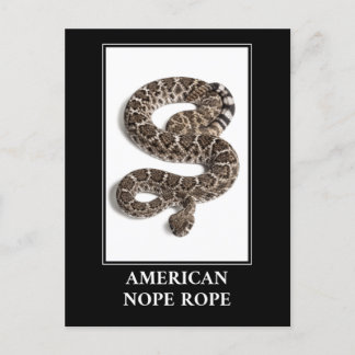 Carte Postale Corde à corde américaine - Serpent à sonnette à so