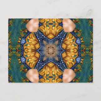 Carte Postale Cordes bleu feu d'or