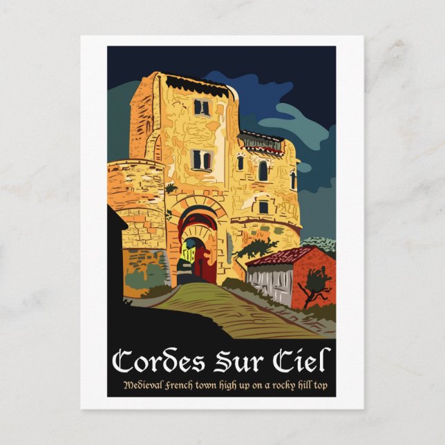 Carte Postale Cordes Sur Ciel (Devant)