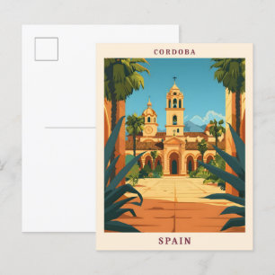 Carte Postale Cordoue Espagne Élégant Vintage voyage d'art