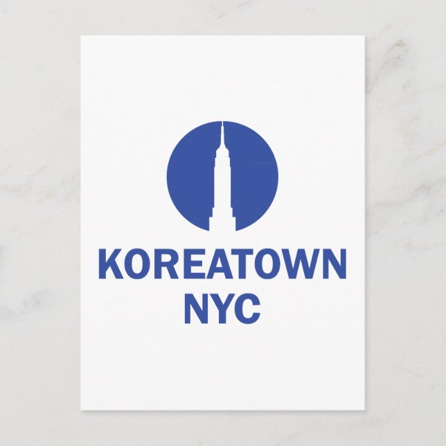 CARTE POSTALE CORÉATOWN NYC (Devant)