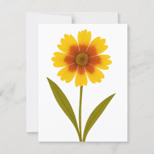 Carte Postale Coréopsis — Bonne humeur
