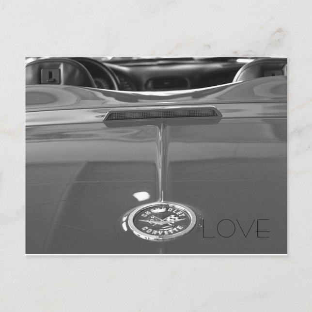 CARTE POSTALE COREVETTE LOVE (Devant)