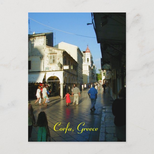 Carte Postale Corfou, Grèce (Devant)