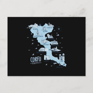 Carte Postale Corfou Grèce Corfou