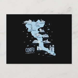 Carte Postale Corfou Grèce Corfou