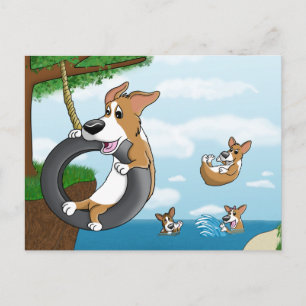 Carte Postale Corgi