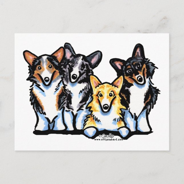 Carte Postale Corgi Clan (Devant)