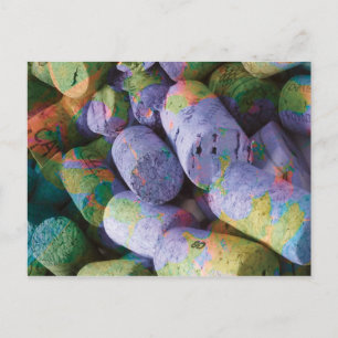 Carte Postale Corks à vin Pastel