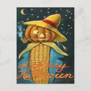 Carte Postale Corn Cob Scarecrow