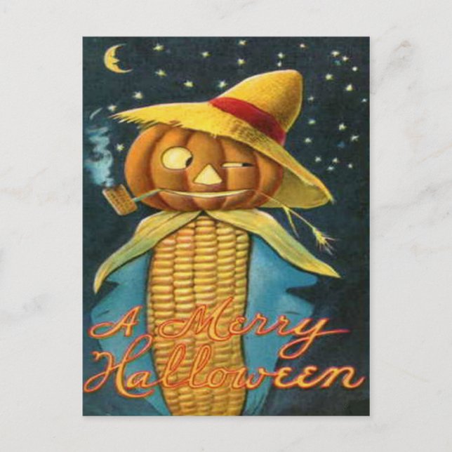 Carte Postale Corn Cob Scarecrow (Devant)