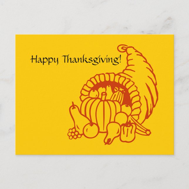 Carte postale - Corne de l'abondance (Devant)