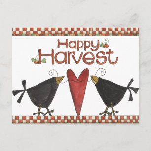 Carte Postale Corneilles et coeur