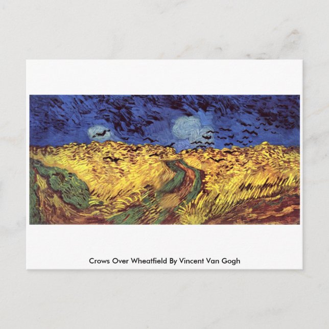 Carte Postale Corneilles Sur Wheatfield Par Vincent Van Gogh (Devant)