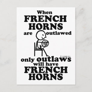 Carte Postale Cornes françaises hors-la-loi