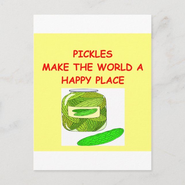 Carte Postale cornichons (Devant)