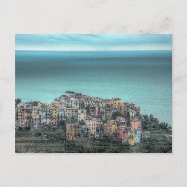 Carte Postale Corniglia sur les falaises, Cinque Terre Italie (Devant)