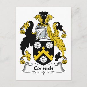 Carte Postale Cornish Family Crest
