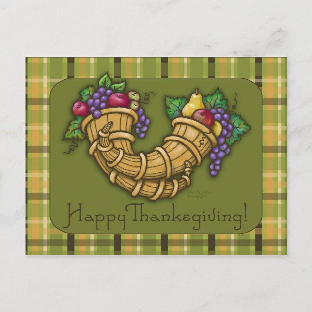 Carte postale Cornucopia Thanksgiving (Devant)