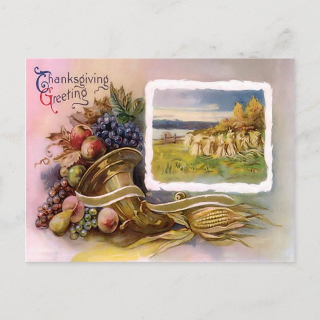 Carte postale Cornucopia Thanksgiving (Devant)