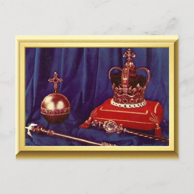Carte Postale Coronation de la reine Elizabeth II (Devant)